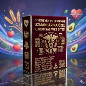 Diyetisyen ve Beslenme Uzmanlarına Özel Kurumsal Web Sitesi Paketi