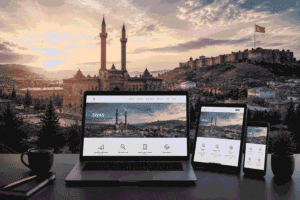 Sivas Kurumsal Web Tasarımı og Kontrol Paneli Dashboard Mockup