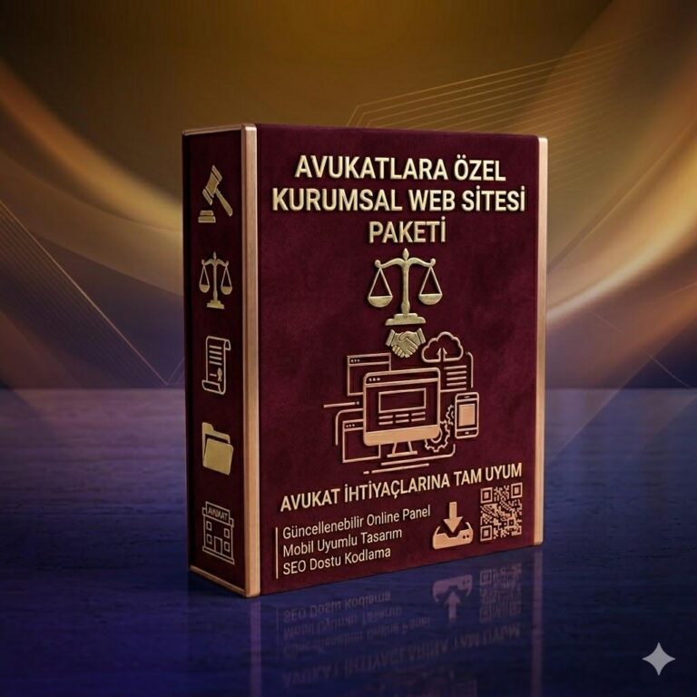 Avukatlara Özel Kurumsal Web Sitesi Paketi