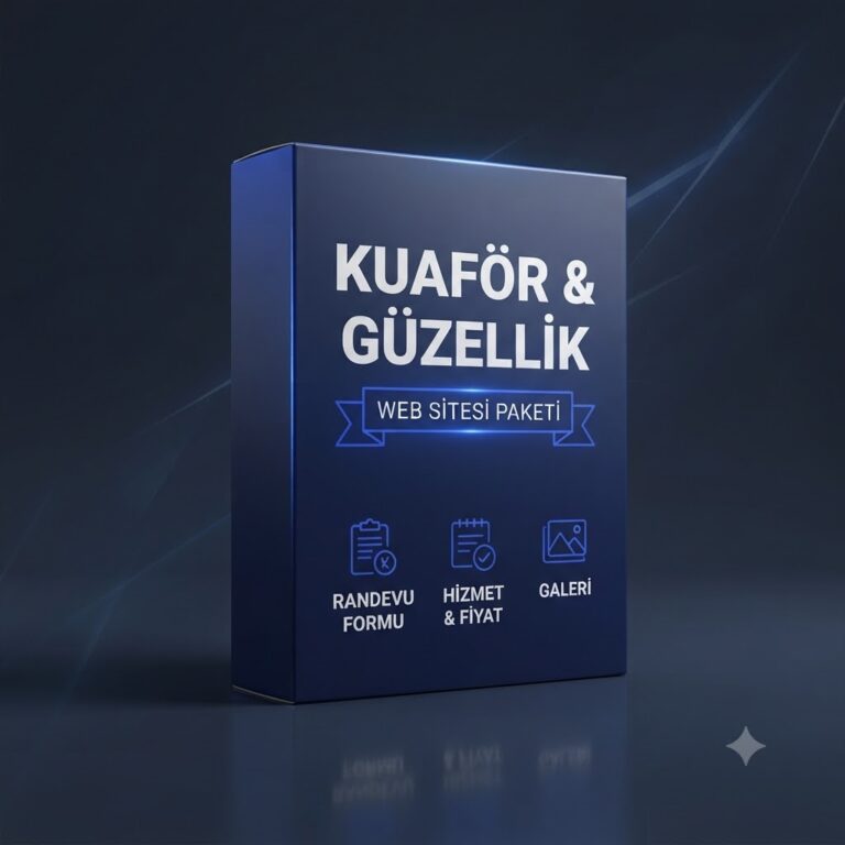 Kuaförler ve Güzellik Merkezleri İçin Özel Web Sitesi Paketi