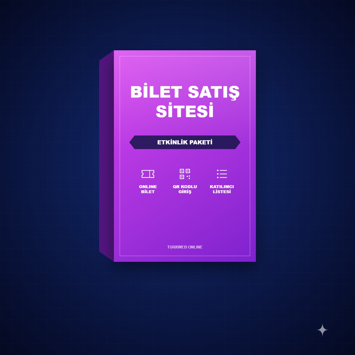 Bilet Satış Sitesi Paketi: QR Kodlu Etkinlik Bileti Web Tasarım