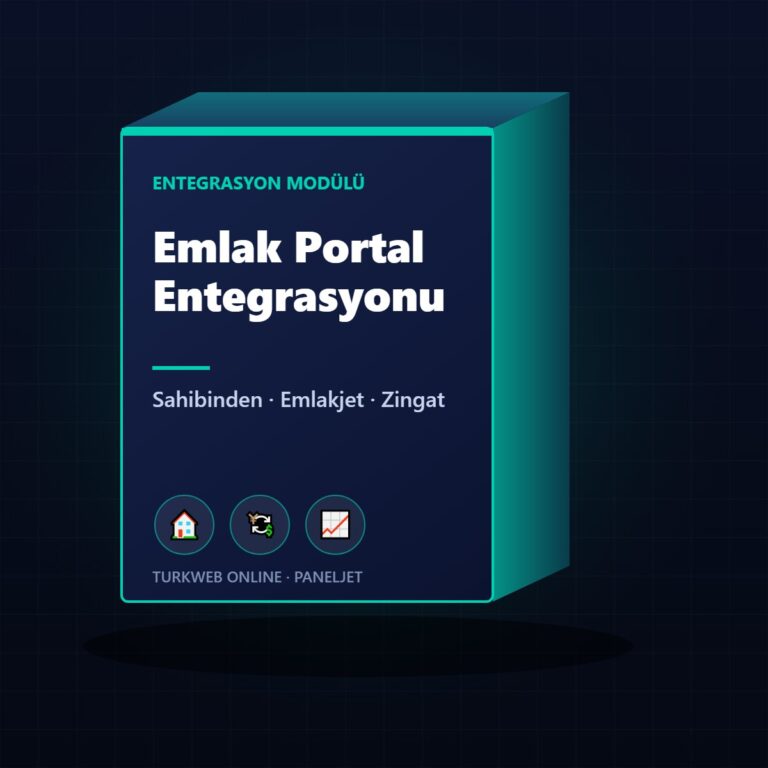 Emlak Portal Entegrasyonu: Sahibinden, Emlakjet, Hürriyet Emlak, Zingat