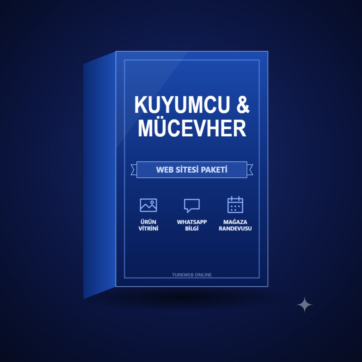 Kuyumcular İçin Mücevher Vitrinli Web Sitesi Paketi