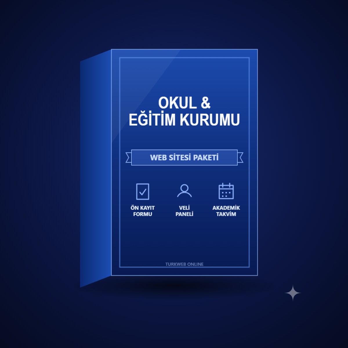 Okul ve Eğitim Kurumları İçin Ön Kayıt Formlu Web Sitesi Paketi